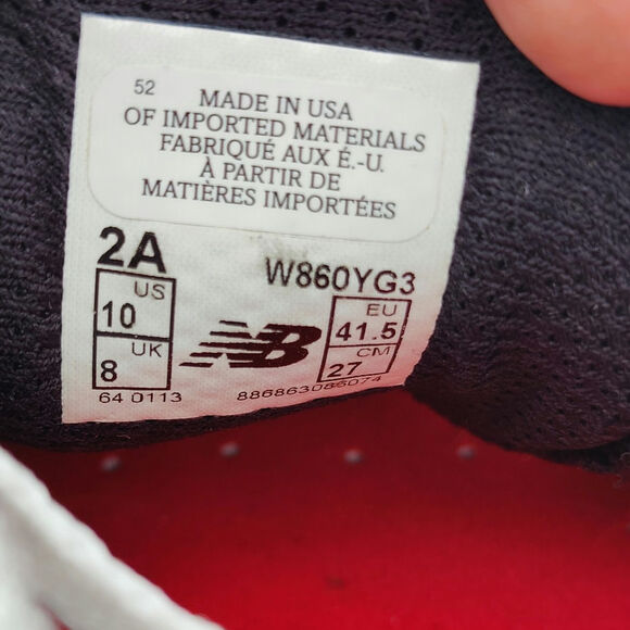 Gray New Balance running sneakers sz 10 - Picture 7 of 8